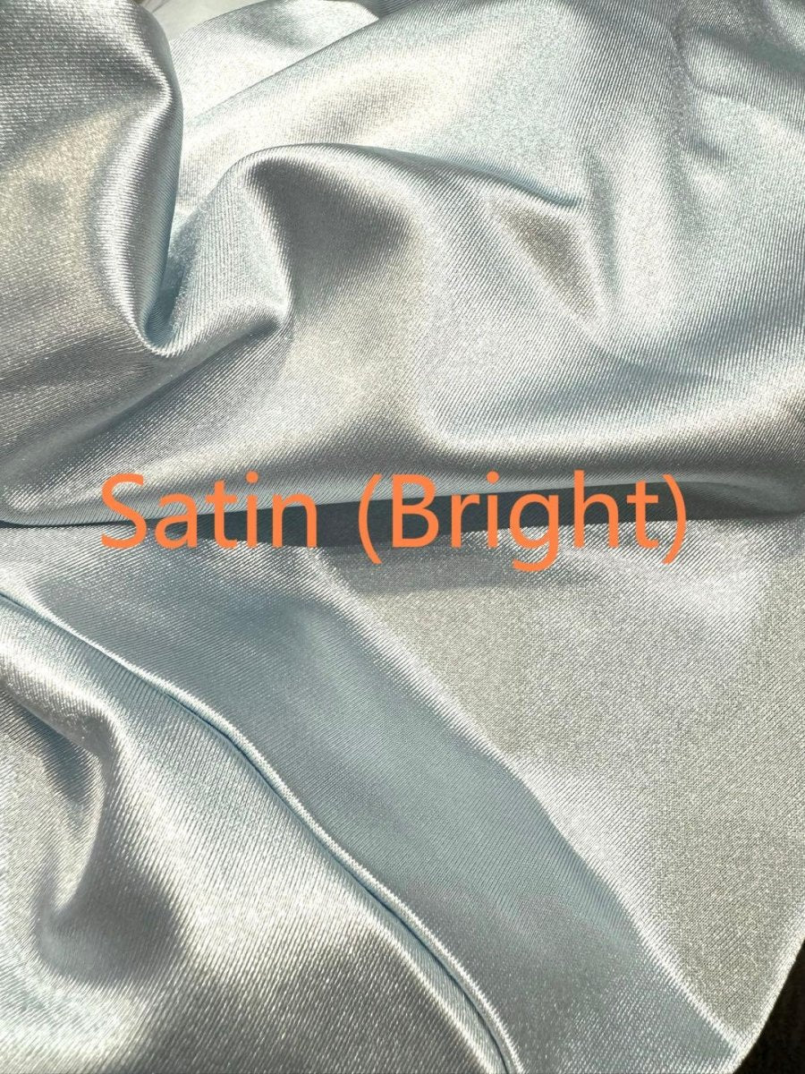 A Line Cowl Neck Blue Silk Satin Bridesmaid Dresses with Slit