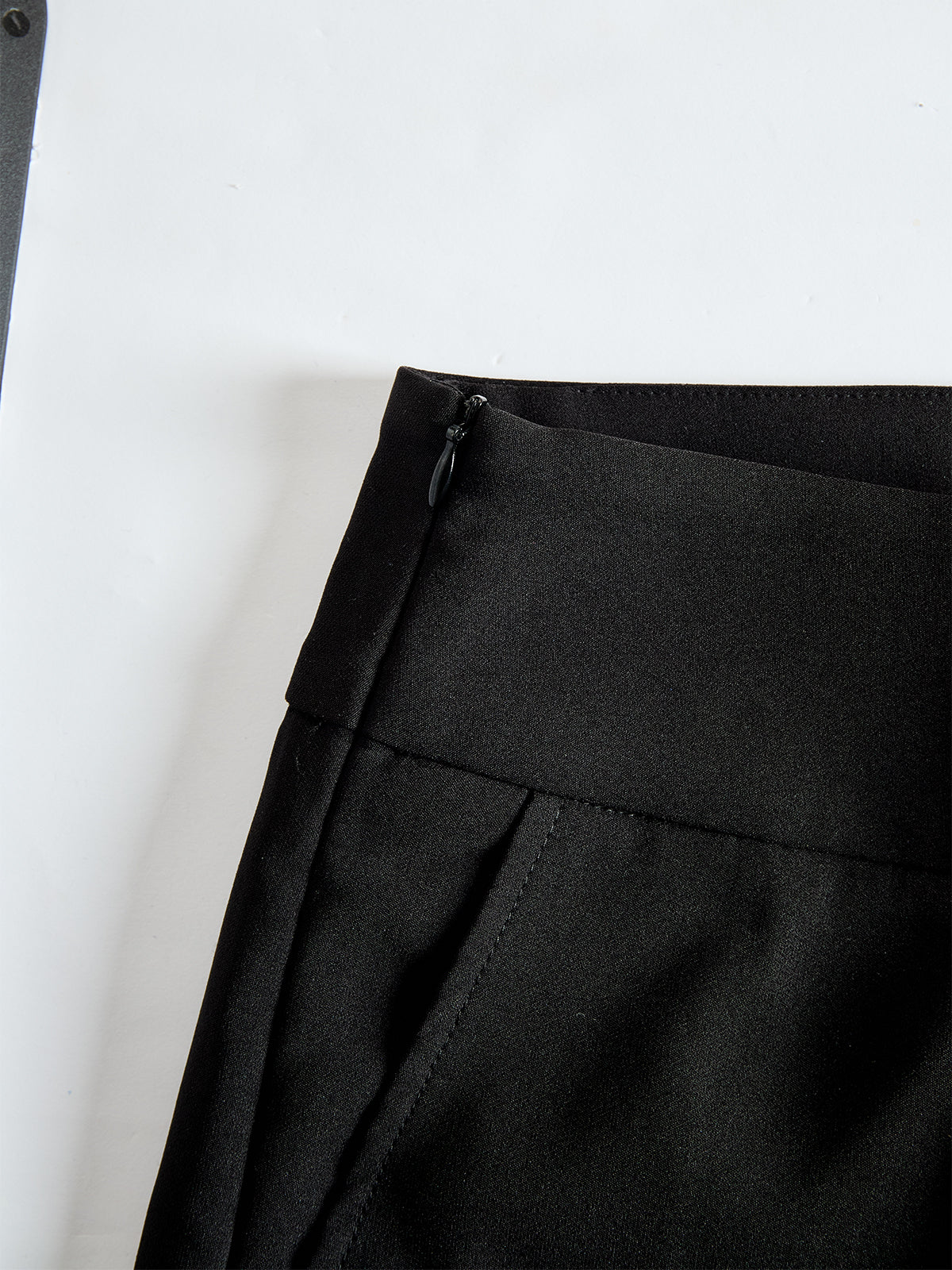 Black Chiffon Top And Wide Leg Pants Three Piece Set