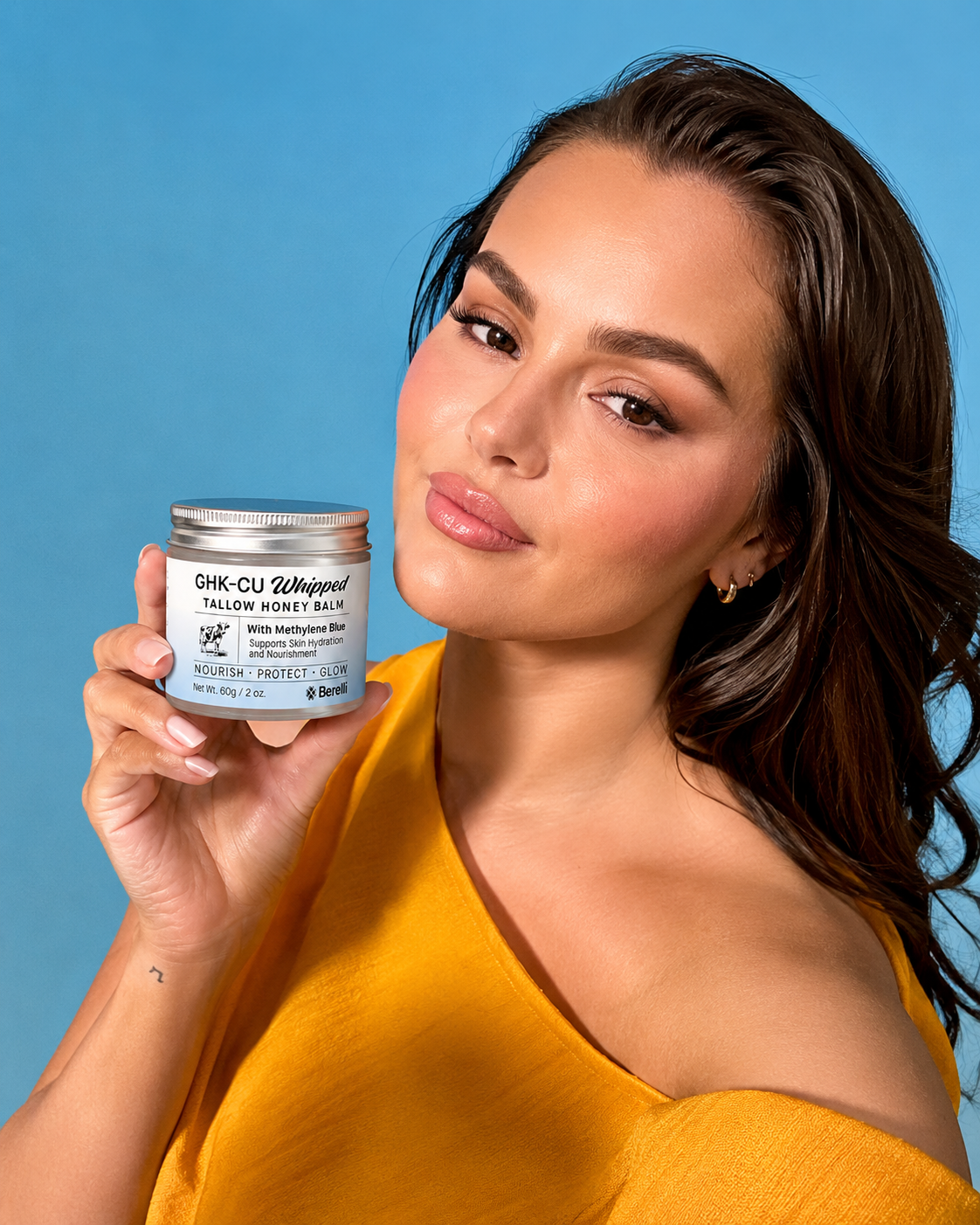 GHK-CU Whipped Tallow Honey Balm with Methylene Blue
