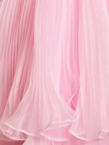 A-Line Pink Sweetheart Ruffled Short Homecoming Dress